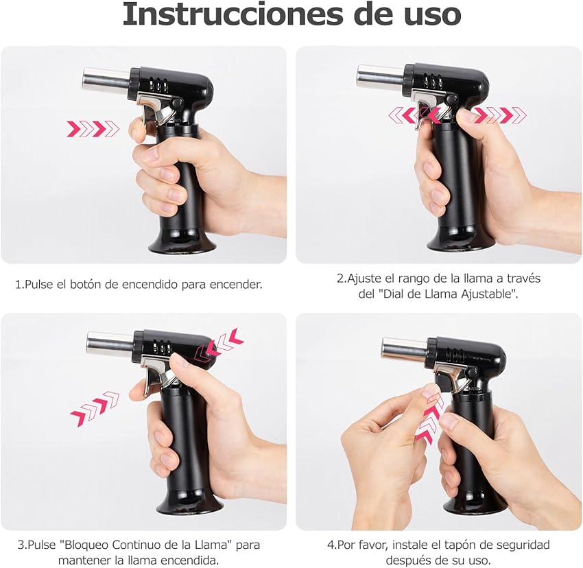 Thumbnail 4 de Carehabi Soplete de Cocina Recargable con Cierre de Seguridad