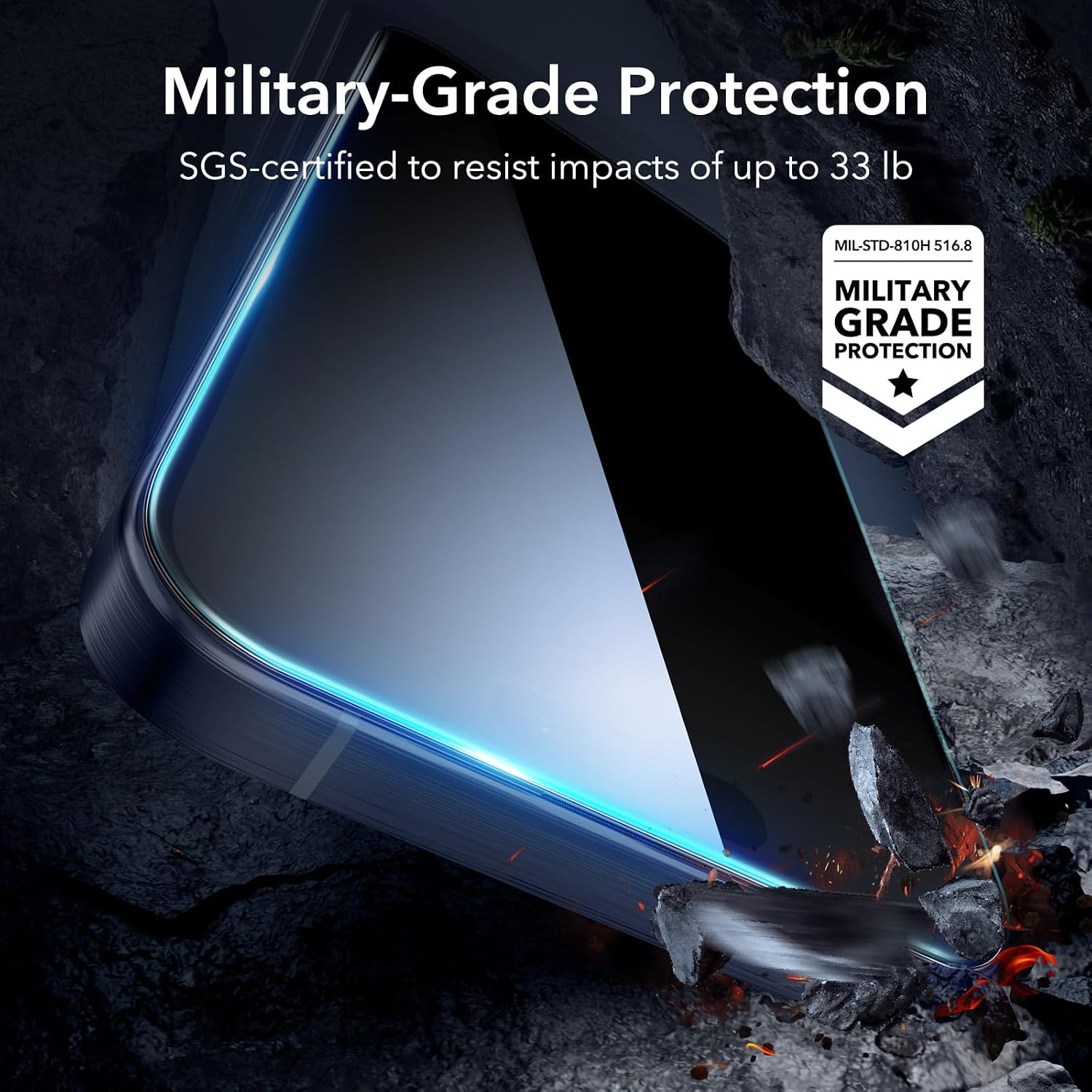 Detalle de ESR Protector Pantalla iPhone 15 Pro Max 3 piezas