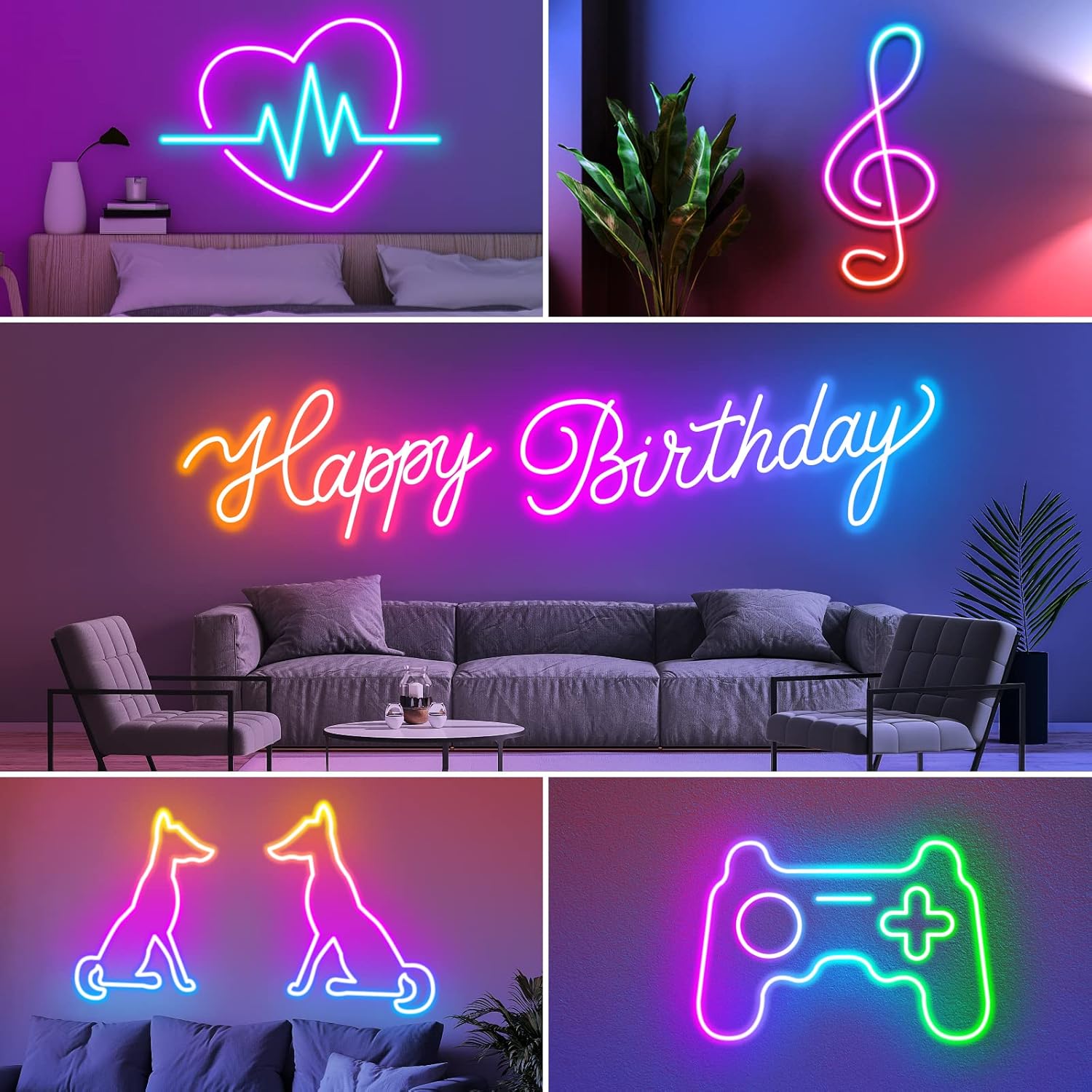 Thumbnail 6 de AILBTON 30m Flexible LED Rope Lights with App/Remote, Music Sync and IP65 RGB Neon Strip