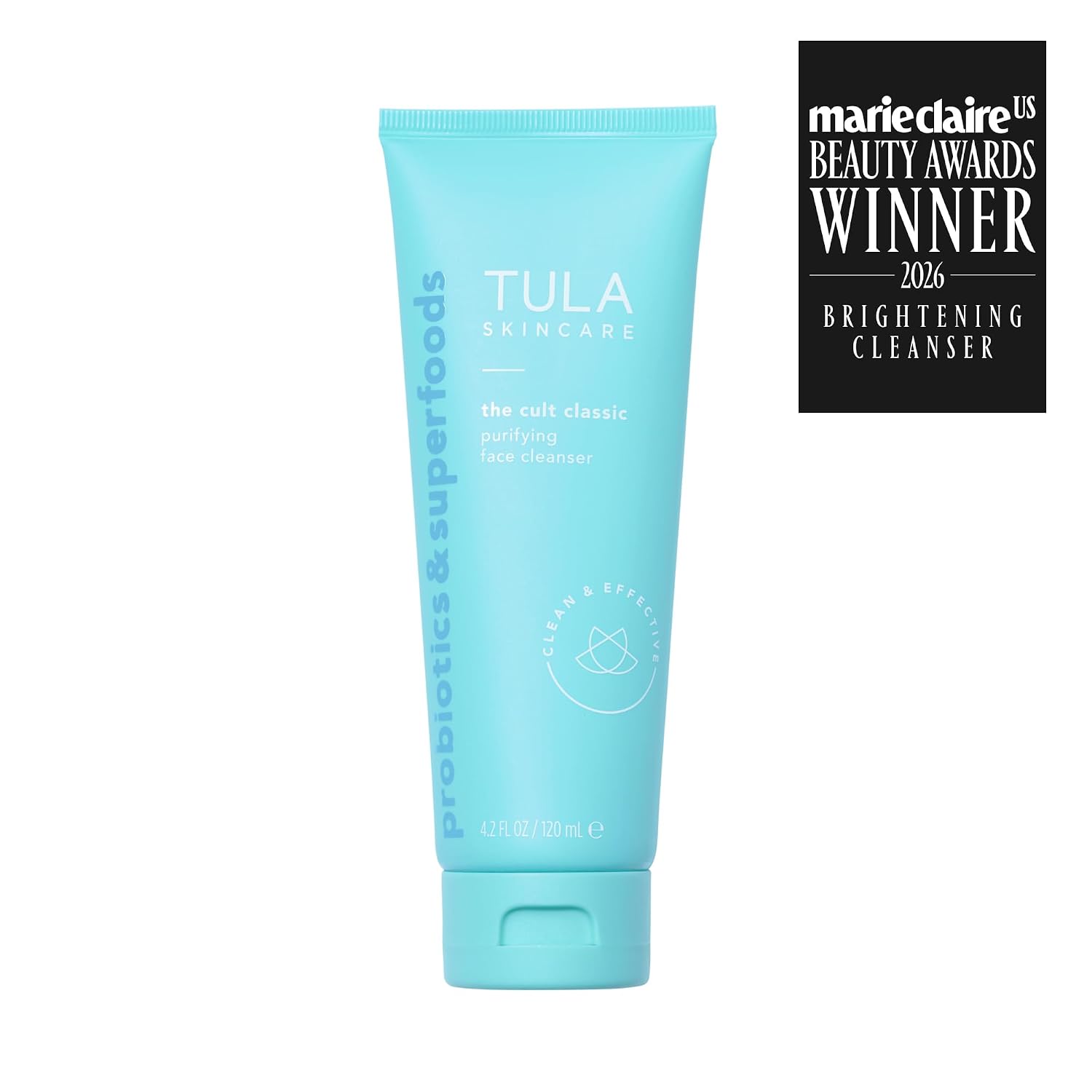 Detalle de TULA Skincare Cult Classic Purifying Face Cleanser: Daily Wash for Pores & Skin Balance (6.7 oz)