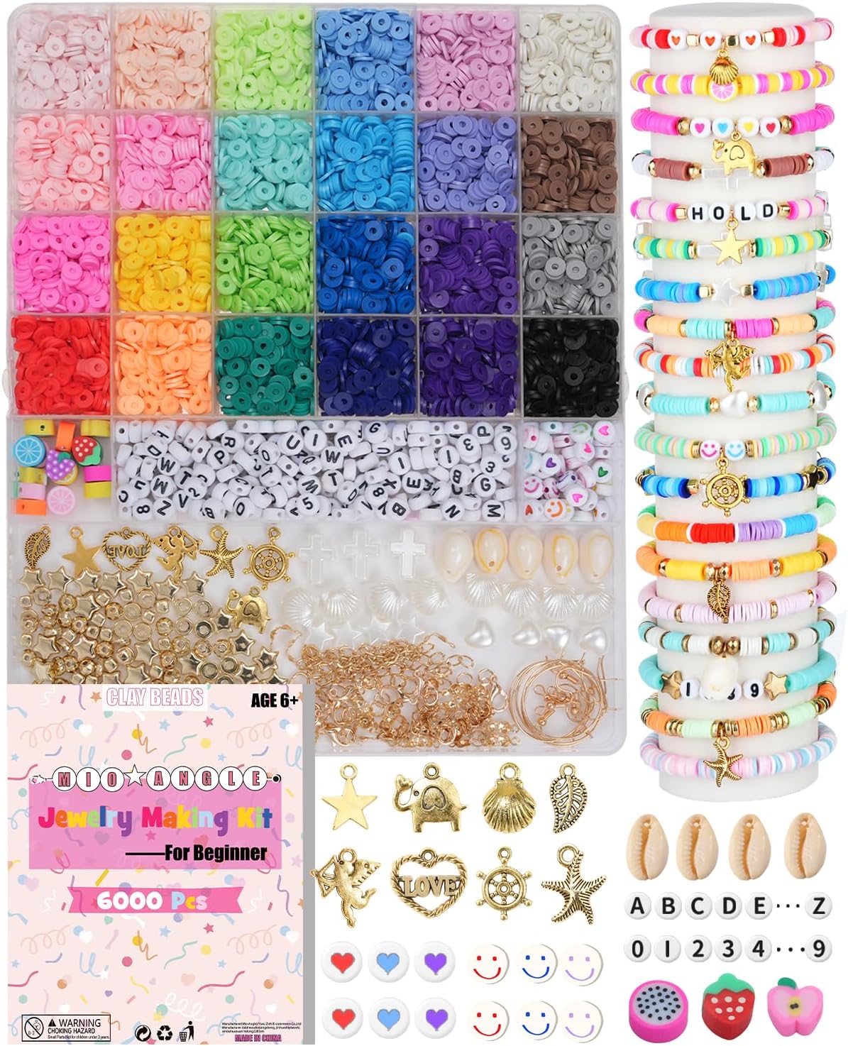 Thumbnail 6 de Mio Angle Bracelet Making Kit for Beginner – 5000Pcs All-in-One Jewelry Craft Set