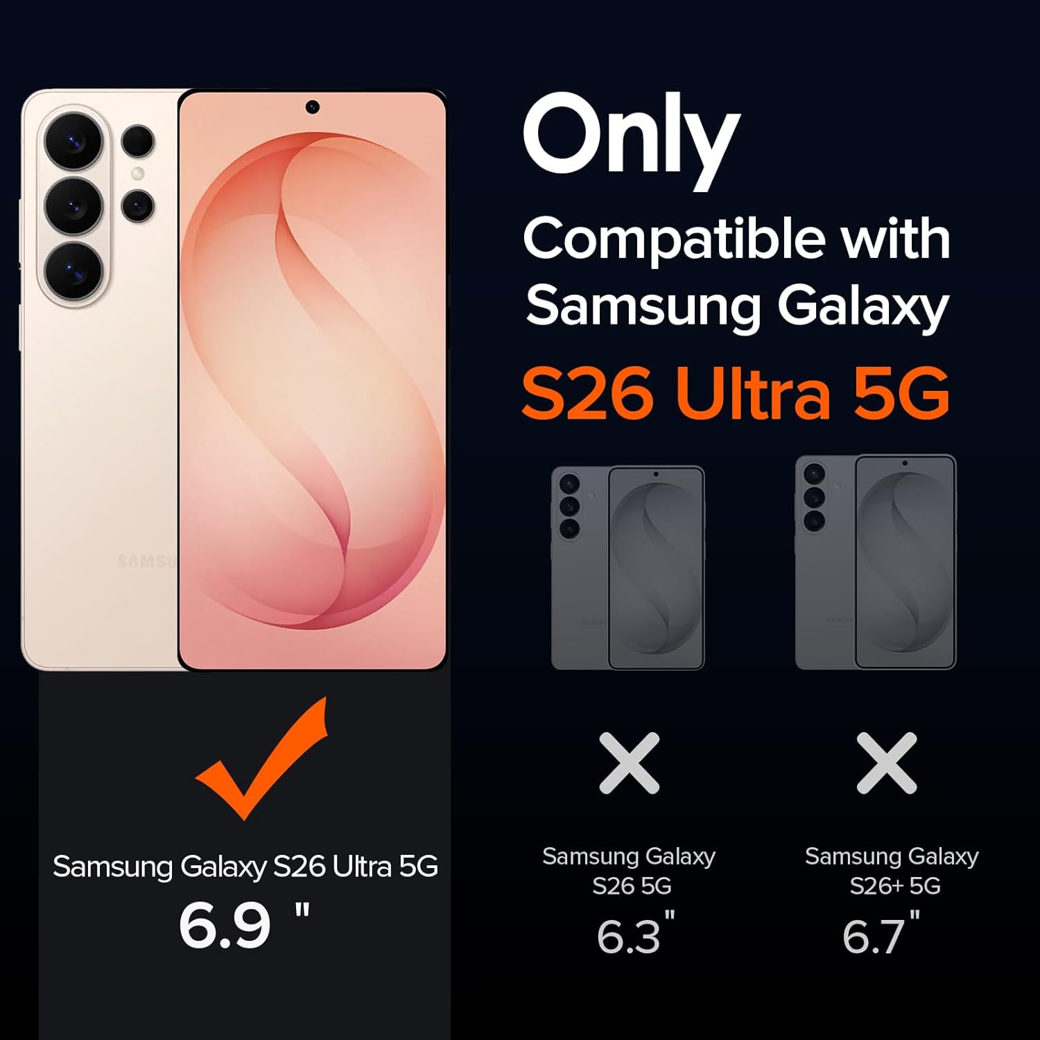 Thumbnail 1 de ivoler Clear Magnetic Case for Samsung Galaxy S26 Ultra 5G with 2-Pack Tempered Glass Screen Protectors