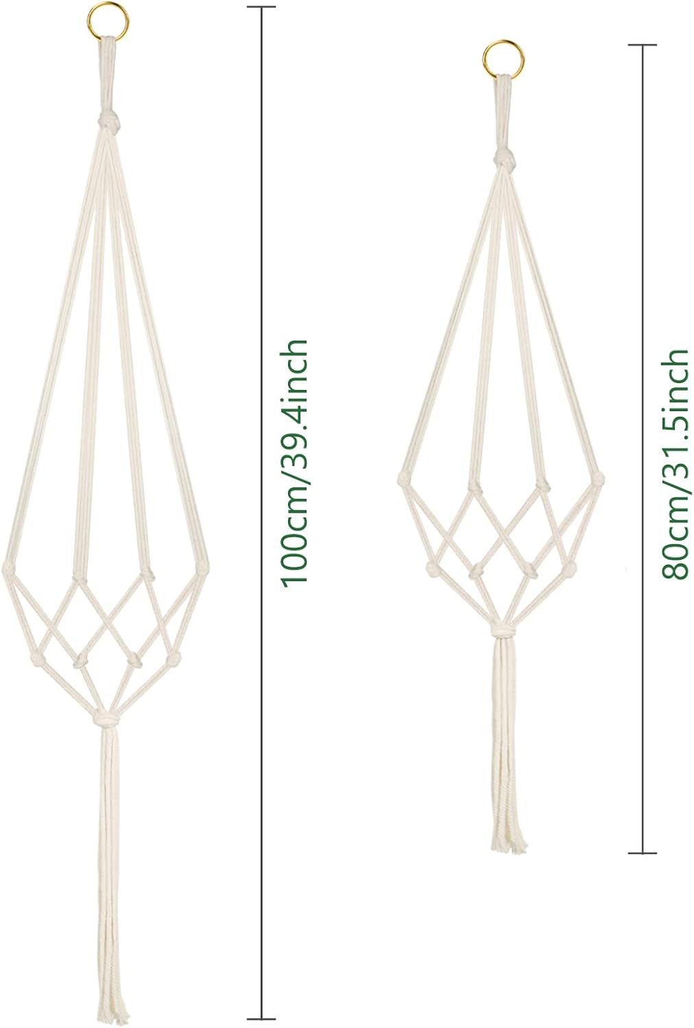 Detalle 2 de flintronic Hanging Planters Baskets 80cm pack
