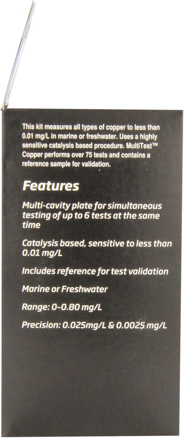 Detalle de Seachem MultiTest Copper 75 Tests