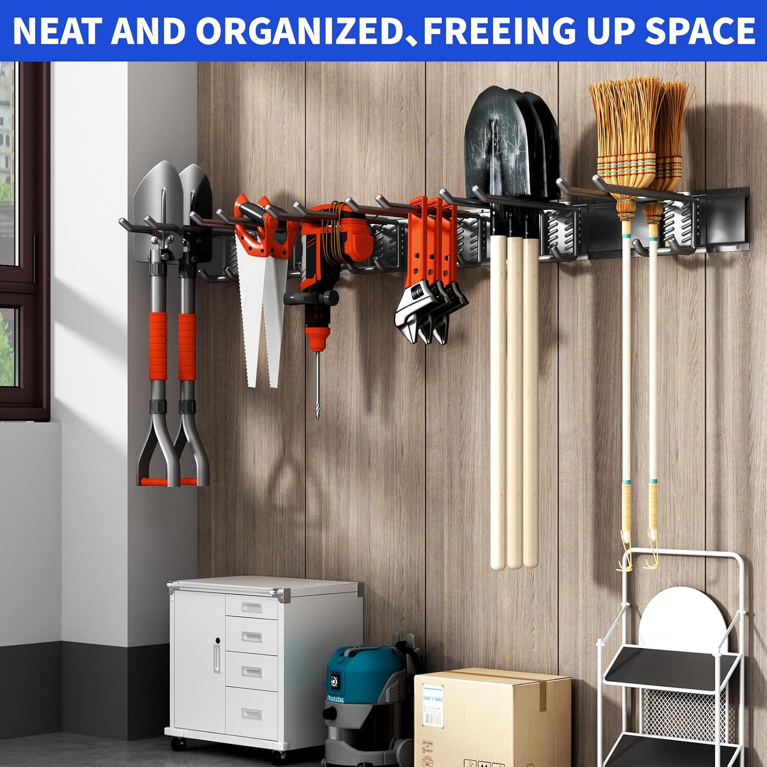 Detalle 2 de CRXCRC Garage Tool Organizer, 48-Inch