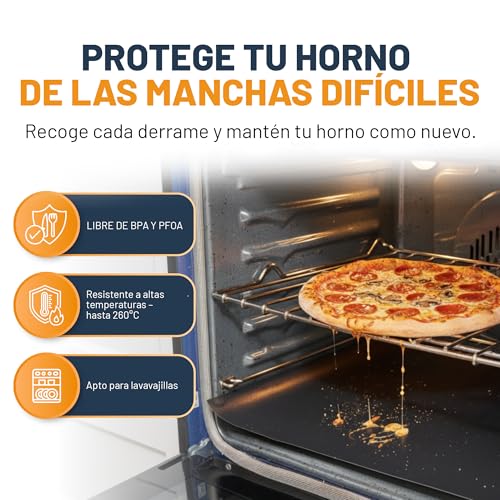Detalle 2 de Linda's Essentials Protector Horno Interior (2 Unidades): Alfombrilla Reutilizable 32x50 cm