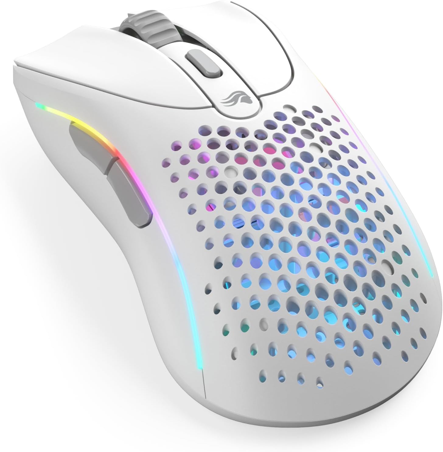 Detalle de GLORIOUS Model D 2 Wireless ゲーミングマウス マットホワイト・66g・3つの接続方式