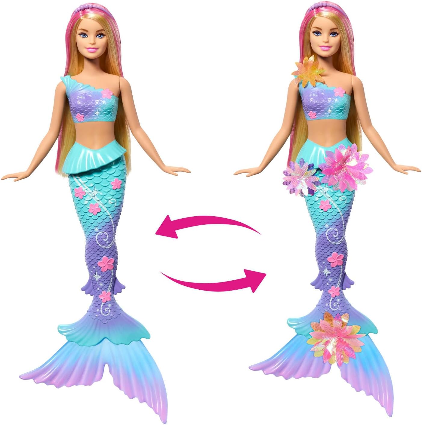 Thumbnail 3 de Barbie Sirena Magia Floreale — muñeca sirena con flores que florecen