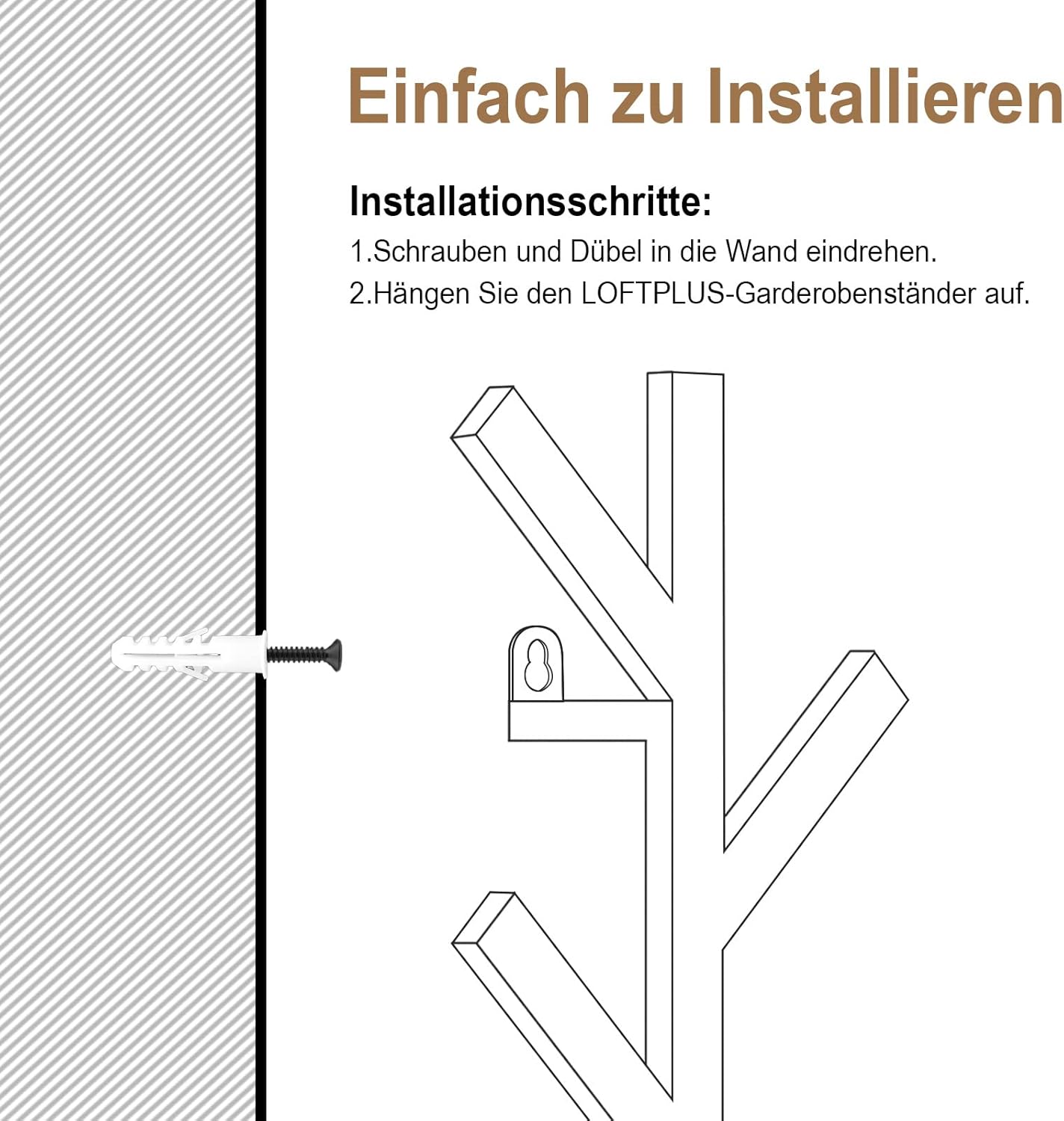 Thumbnail 6 de LOFTPLUS Perchero de Pared Moderno 41 cm