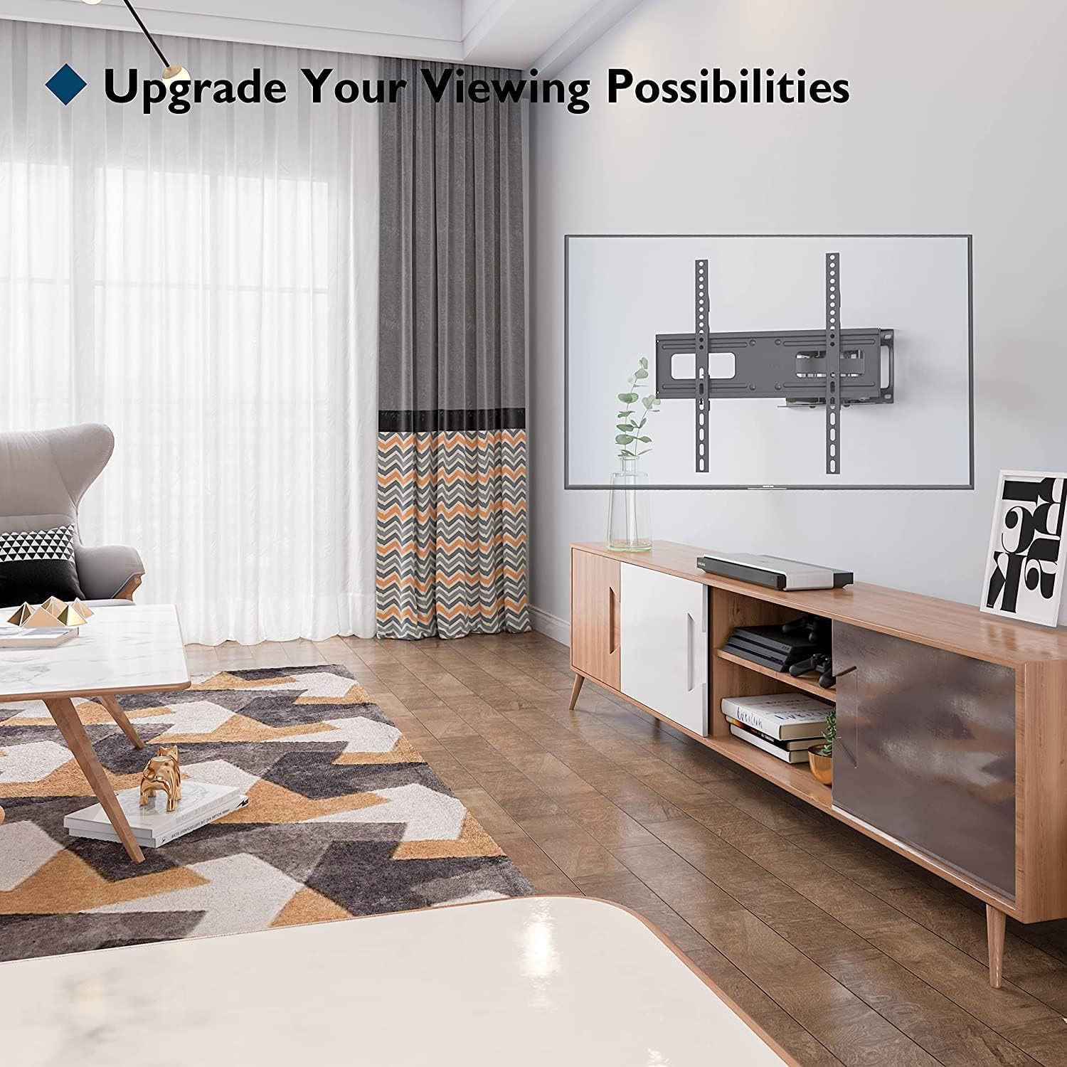 Detalle 2 de BONTEC Full Motion TV Wall Mount for 23-70 Inch TVs
