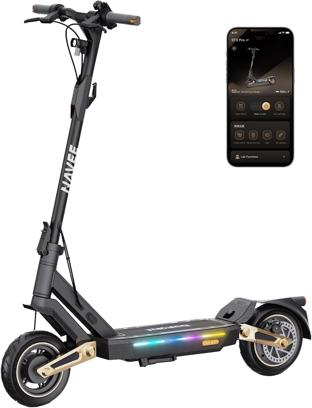 Detalle de NAVEE Electric Scooter with 10-Inch Tires