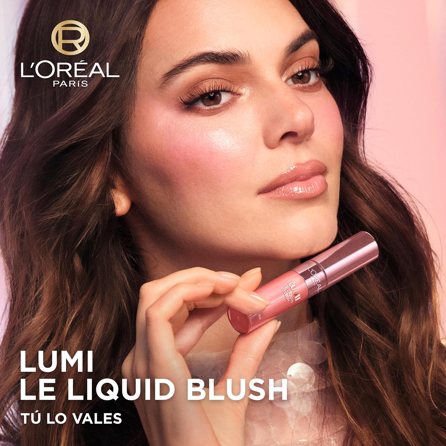 Detalle de L'Oréal Paris Lumi Le Liquid Blush Glowy Warm Peach 627 – płynny róż 10 ml