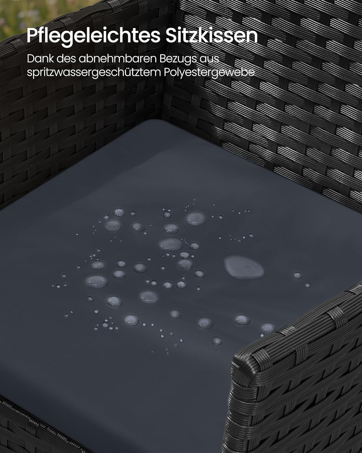Thumbnail 6 de SONGMICS Gartenmöbel-Set 4-teilig mit PE-Polyrattan