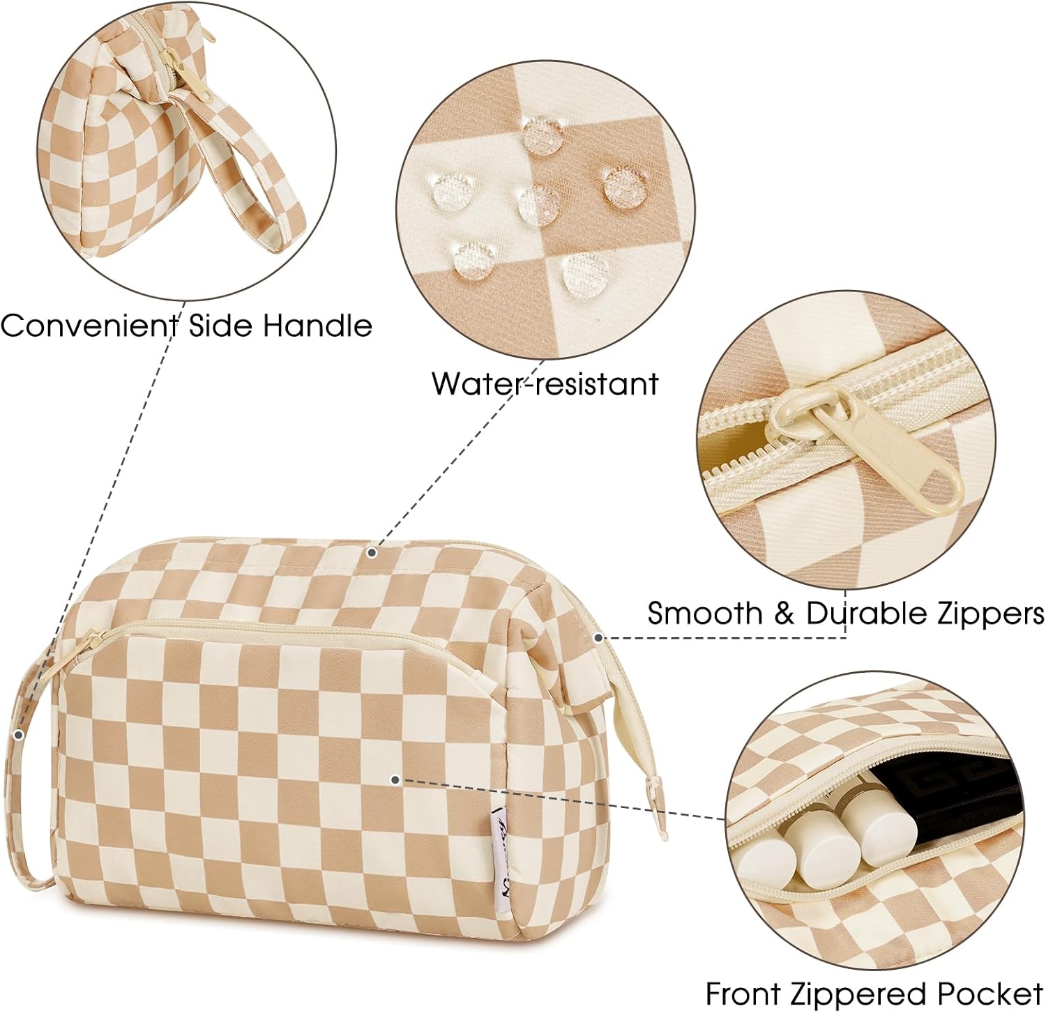 Detalle de Narwey Makeup Bag 20 × 18 × 11 cm