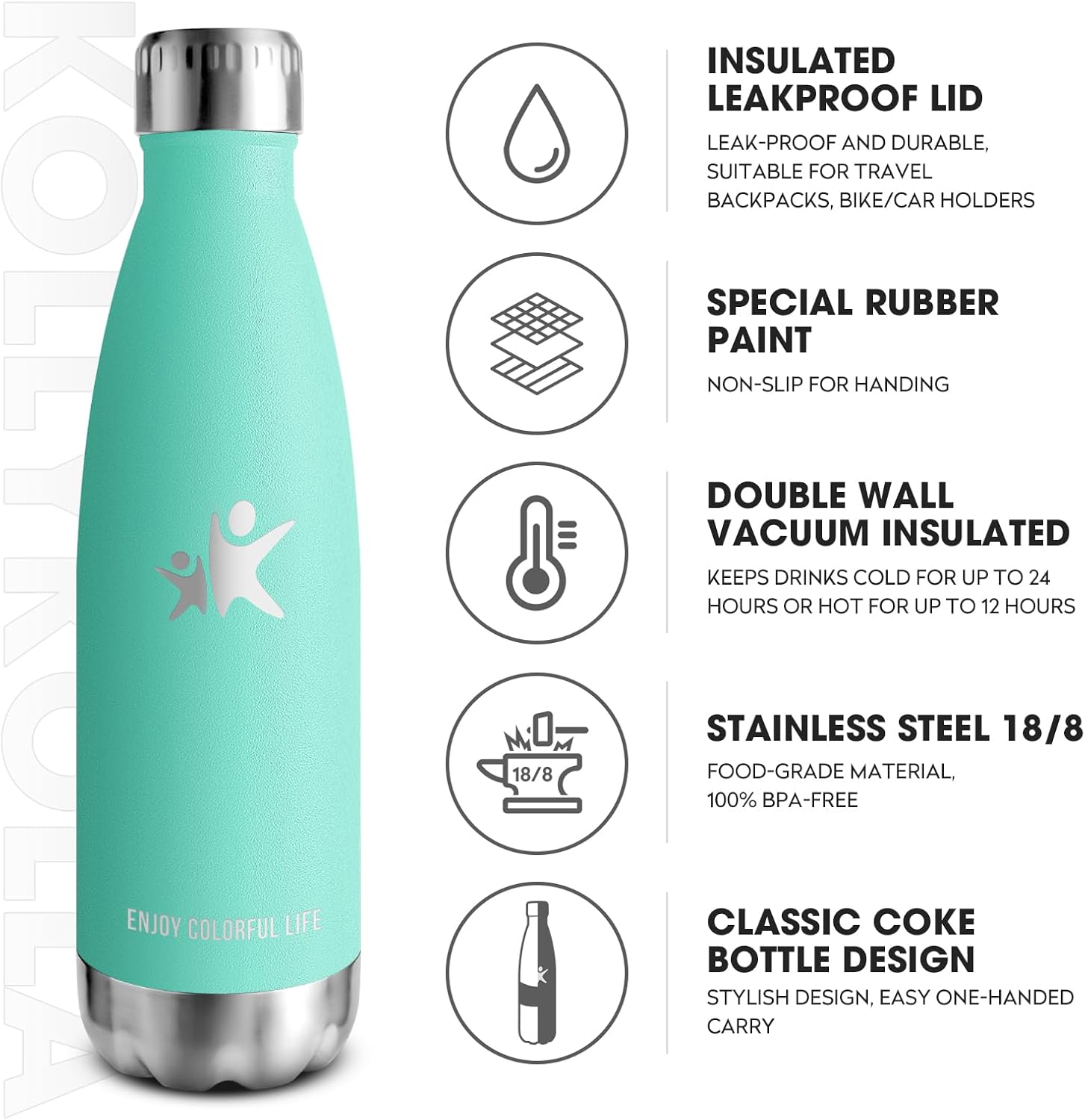 Detalle 2 de KollyKolla Botella Termica 500ml