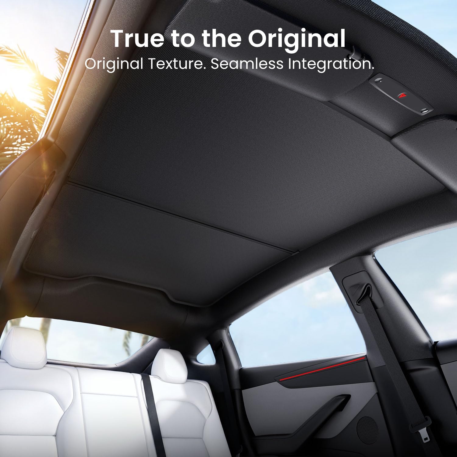 Detalle de REEVAA 2025 Tesla Model Y Sunshade Roof 2PCS