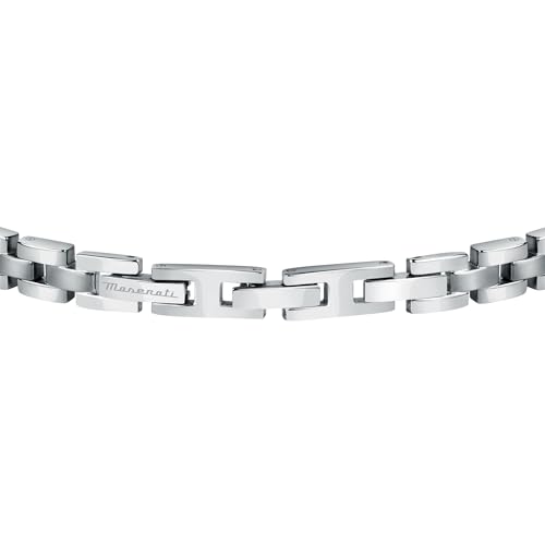 Detalle de Maserati JEWELS Bracciale Uomo in Acciaio Placcato Oro JM420ATH05