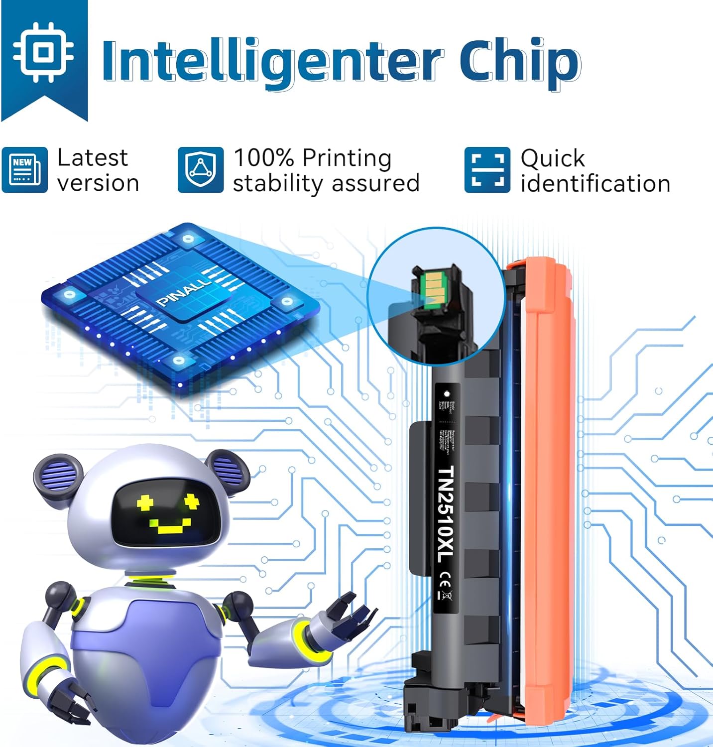 Thumbnail 3 de PINALL TN2510XL Toner compatibile per Brother 2er-Pack 🖨️