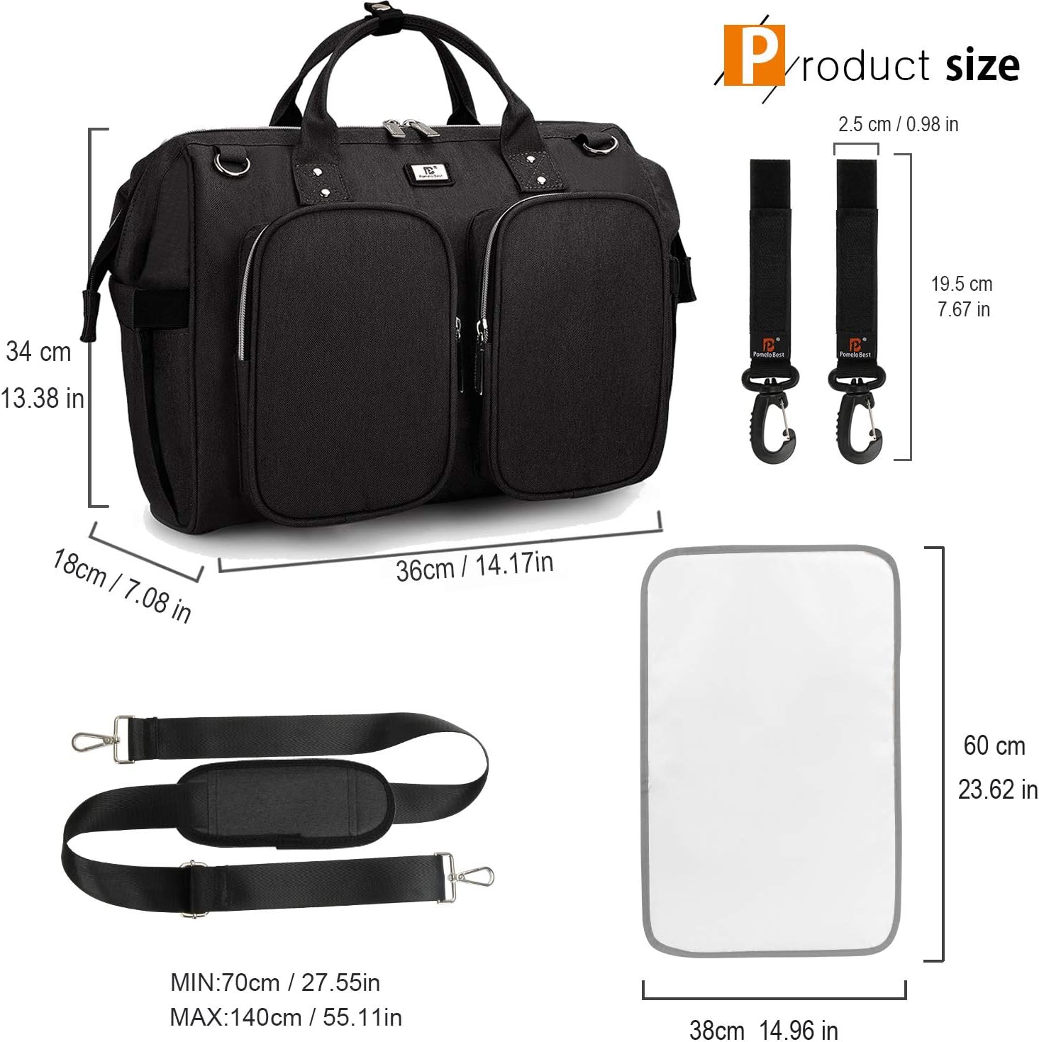 Thumbnail 5 de Pomelo Best Borsa Fasciatoio Grande capacità