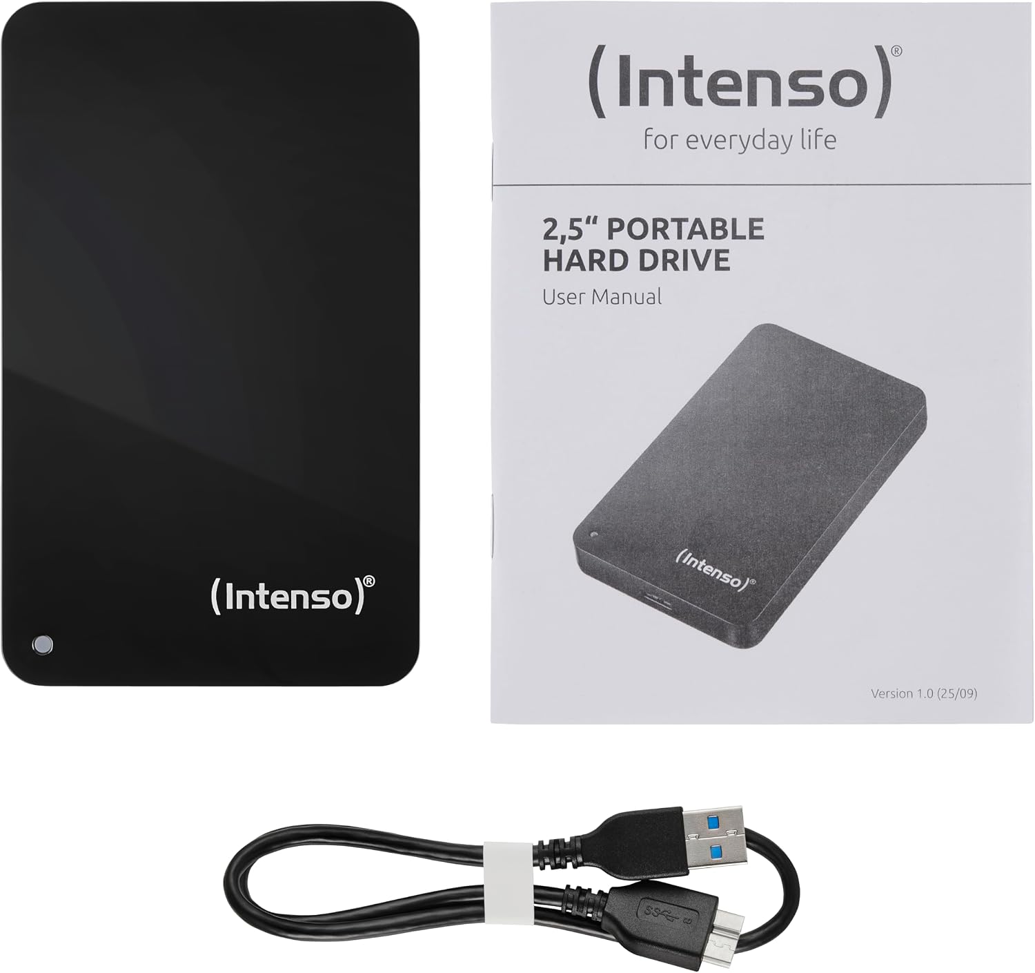 Detalle 1 de Intenso 6021660 – zewnętrzny dysk HDD 1 TB, 2,5 cala, USB 3.2, czarny