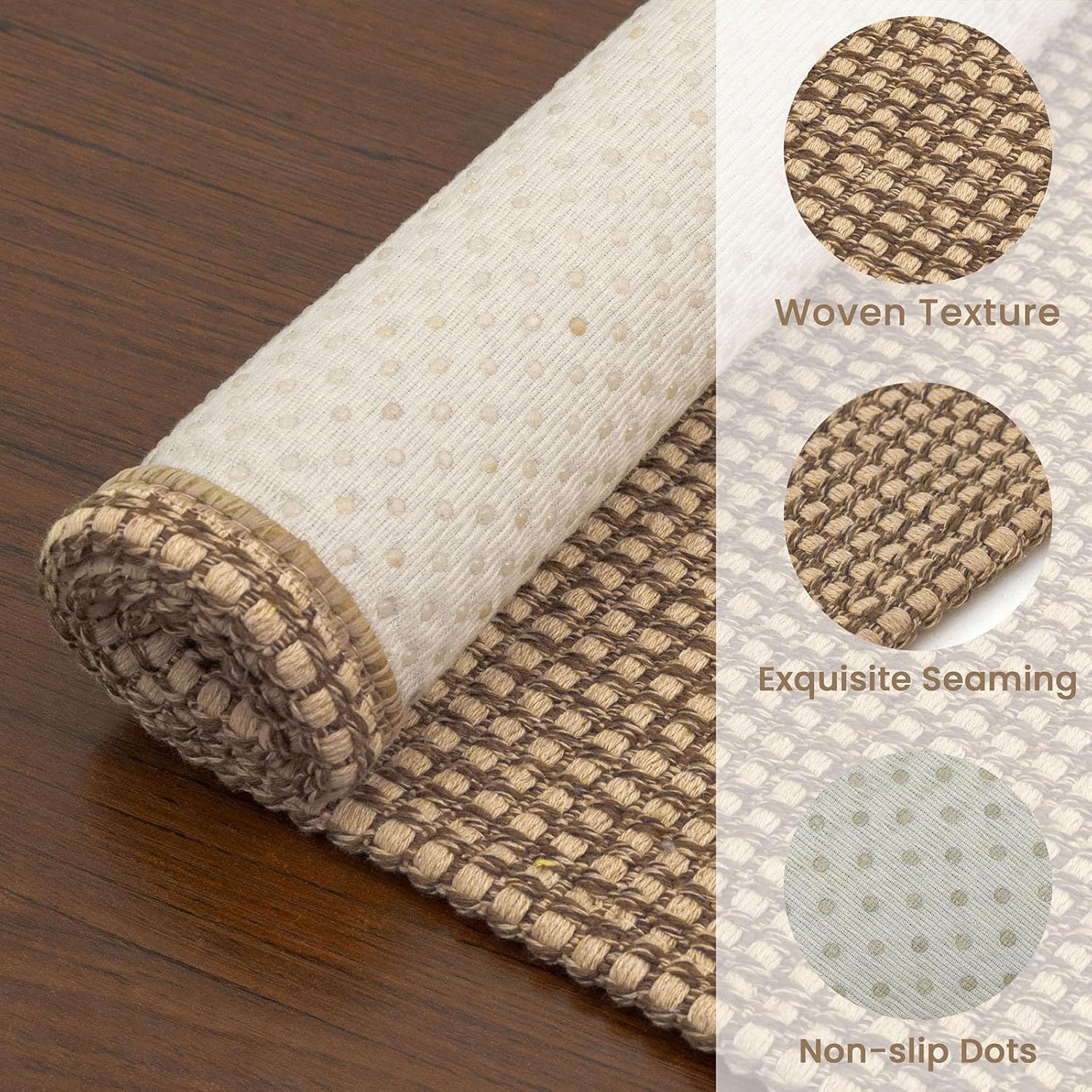 Thumbnail 4 de EARTHALL Woven Area Rug 3x5 Ft