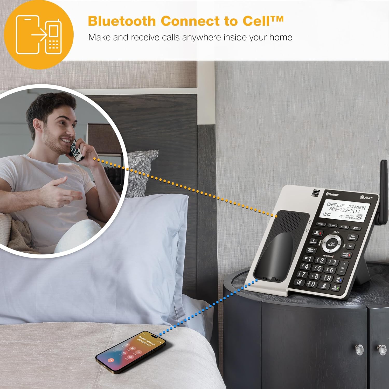 Thumbnail 2 de AT&T BL3107-5 Cordless Phone with Bluetooth
