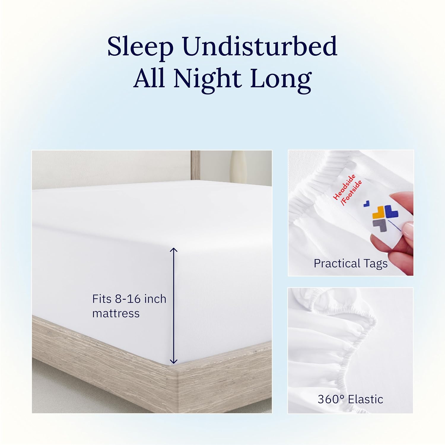 Thumbnail 5 de California Design Den King Fitted Sheet