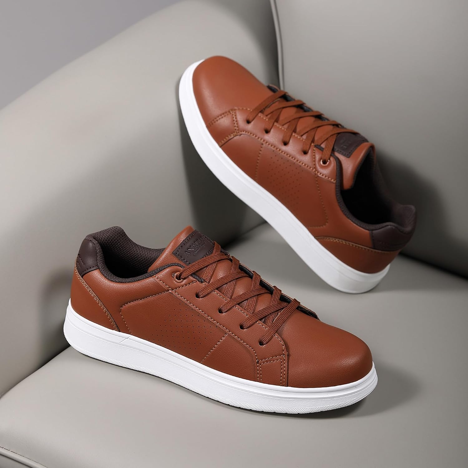 Detalle de ANALeAF Men's Casual Trainers Dress Shoes: Breathable, Comfortable Everyday Fitness for Work and Weekend