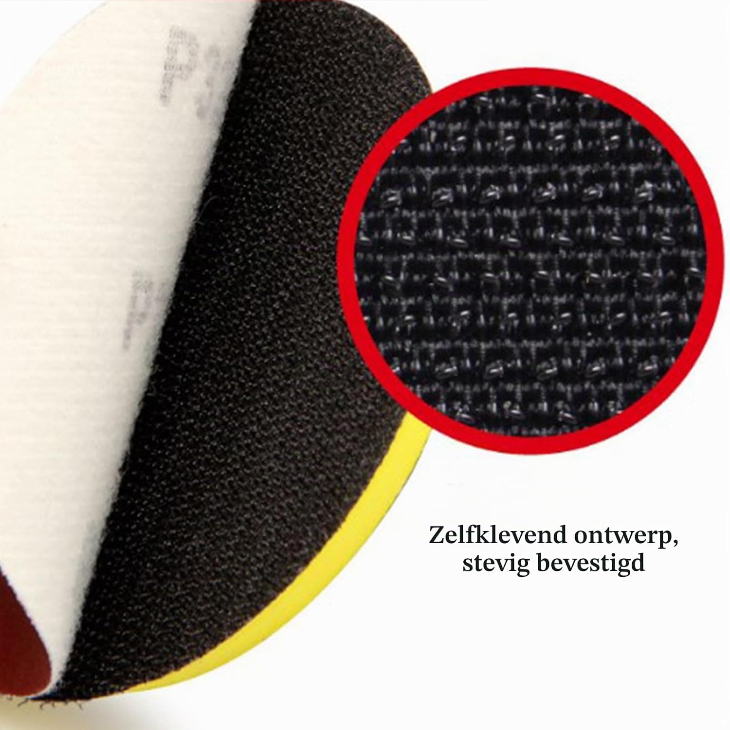 Detalle de Secwell FO172 klittenband-polijstschijven 150 mm met M14-adapters