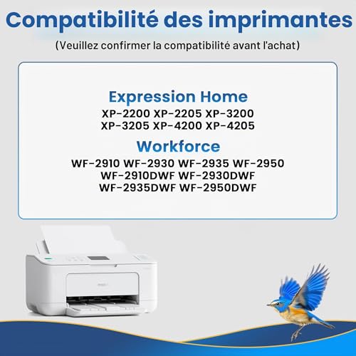 Thumbnail 1 de Cartouches d'encre compatibles Epson XP 2200 – Jhaan, lot de 10