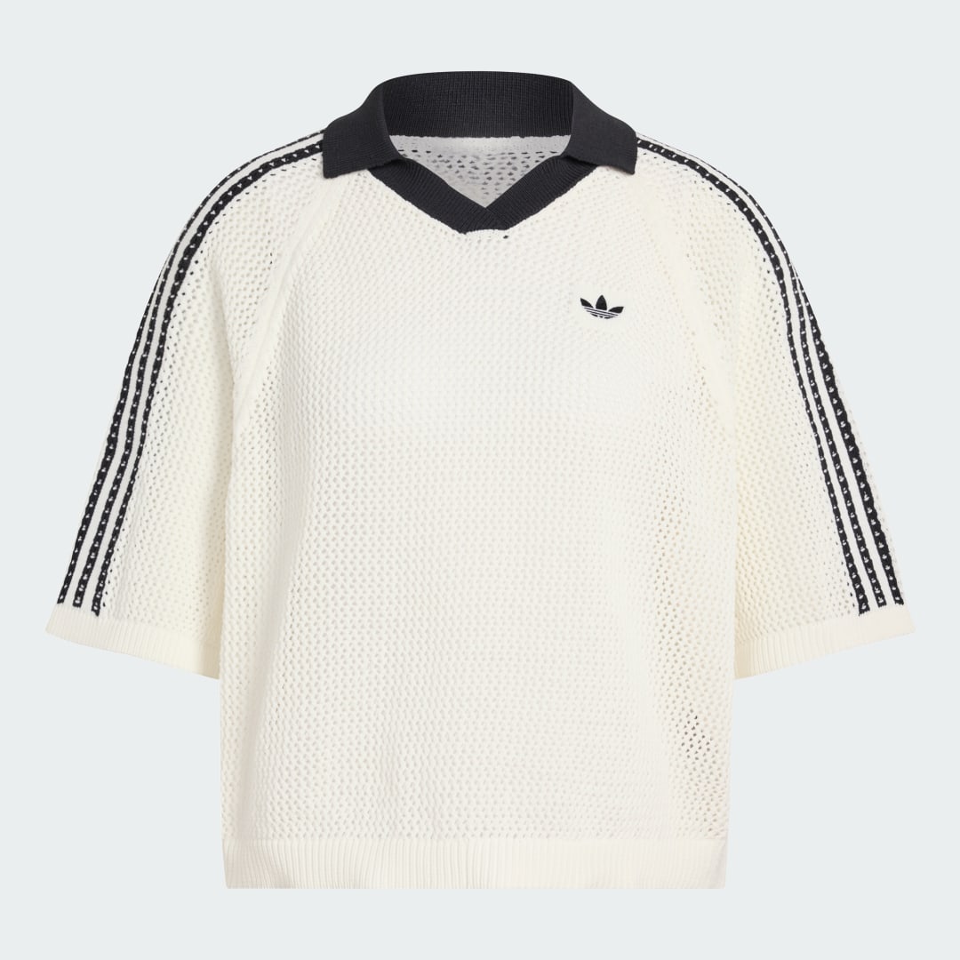 Thumbnail 3 de POLO de punto con ganchillo Adidas — color blanco