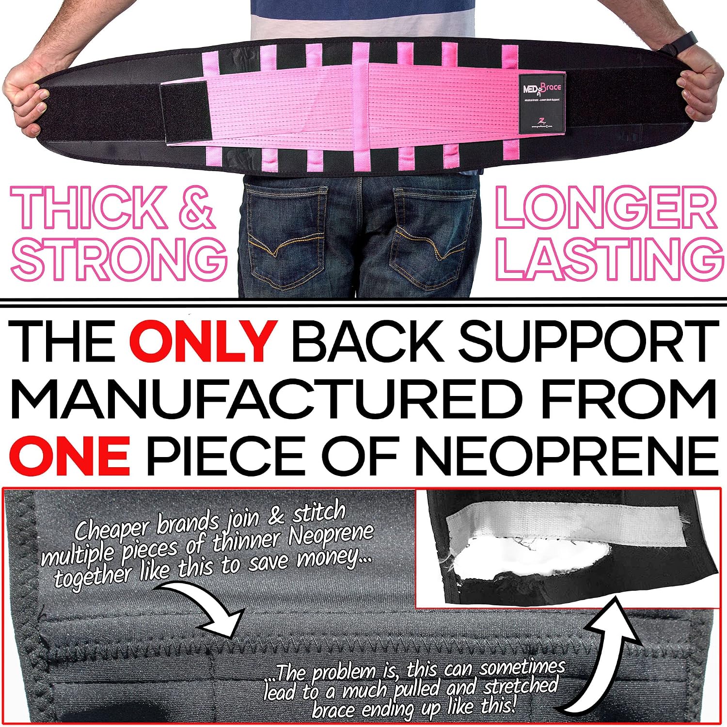 Thumbnail 3 de MEDiBrace Limited Edition back support belt for men and women – lumbar brace for sciatica and lower back support