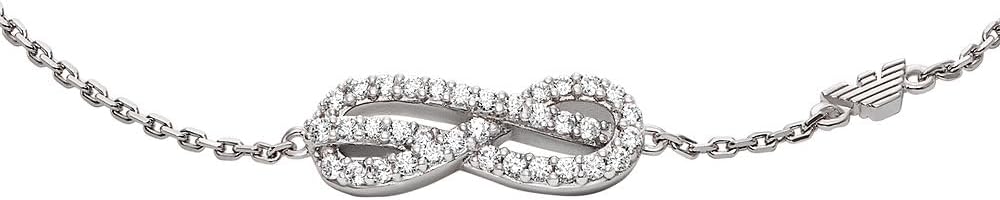 Thumbnail 1 de Emporio Armani bracciale da donna in argento sterling 925 con chiusura a moschettone