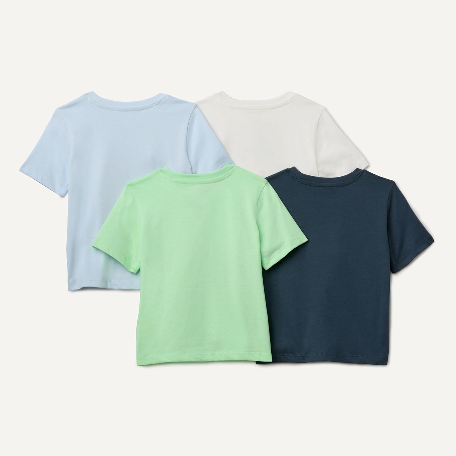 Detalle de Amazon Essentials Boys' Short-Sleeve T-Shirts, Pack of 4: A Practical Everyday Staple