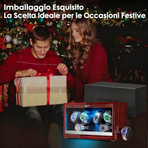 Thumbnail 6 de ANWBROAD Avvolgitore per Orologi Automatici per 6 Orologi – silenzioso e stabile