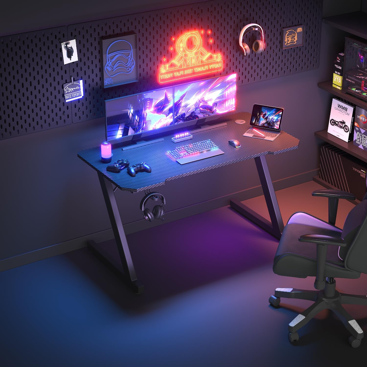 Thumbnail 1 de JUMMICO Scrivania Gaming 120 x 60 cm
