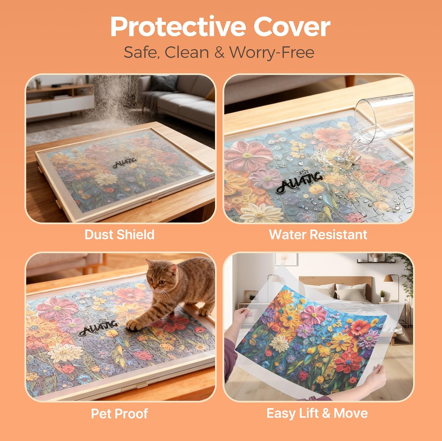 Detalle 2 de ALL4JIG 25"x34" Rotating Puzzle Board 🧩
