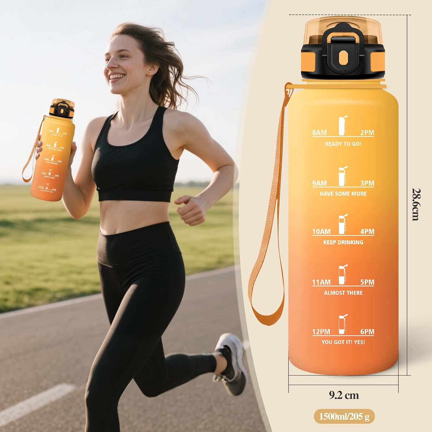 Thumbnail 4 de Motswedi Gourde Sport 1500ml pour randonnée 🚰