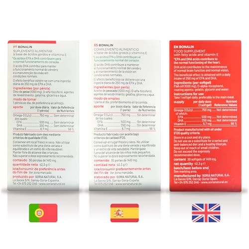 Thumbnail 6 de Soria Natural Bonalin EPA 500mg DHA 250mg — 30 perlas 💊