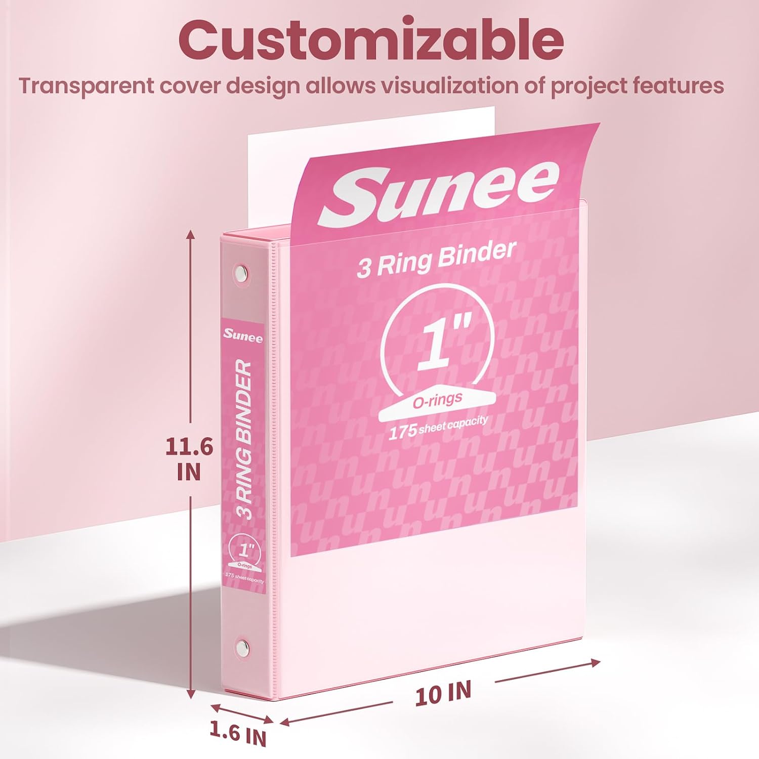 Thumbnail 6 de SUNEE 3-Ring Binder, 1-Inch