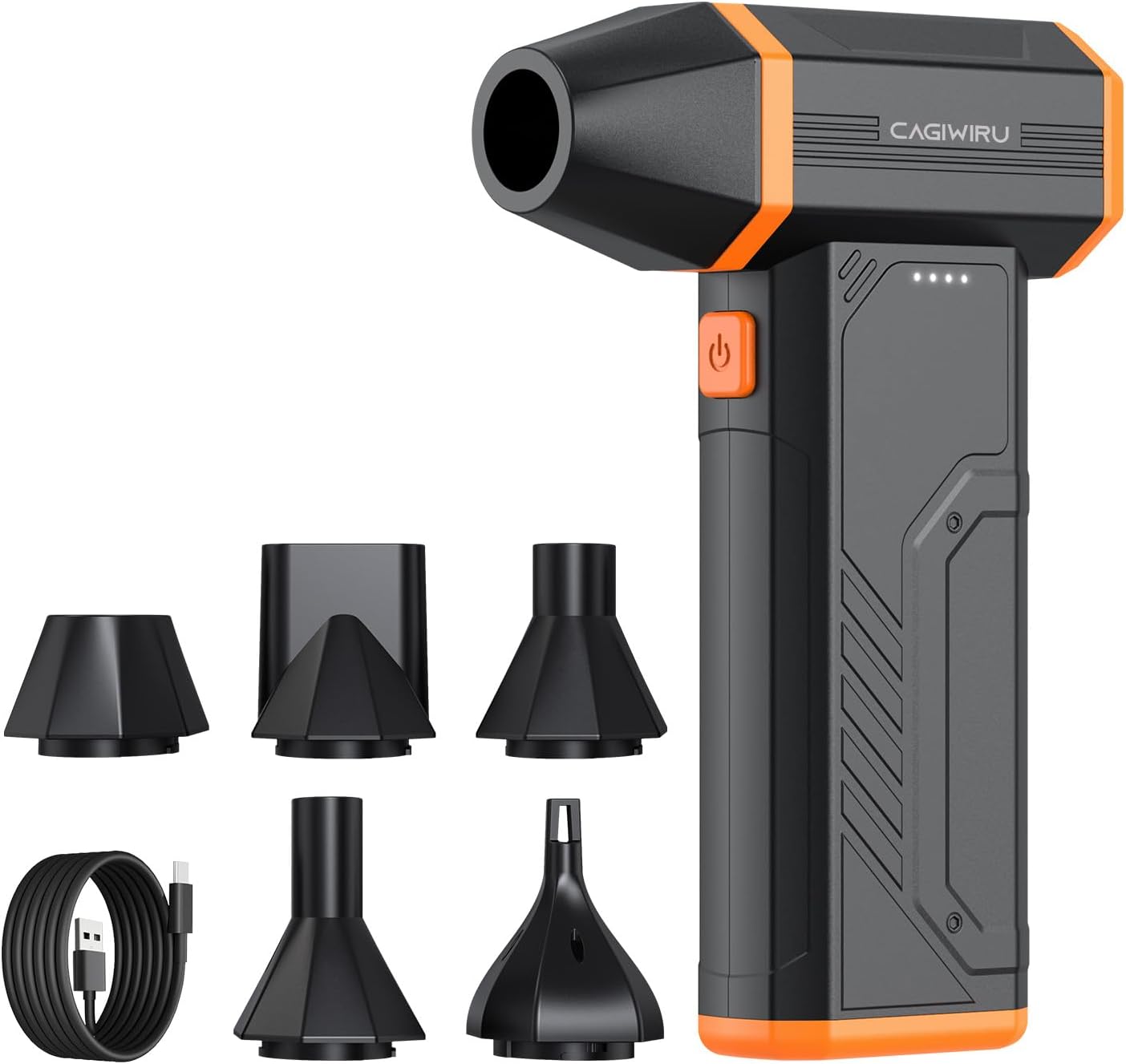 Detalle de CAGIWIRU W15 Cordless Air Duster, 110,000 RPM Brushless Motor, 3 Speeds