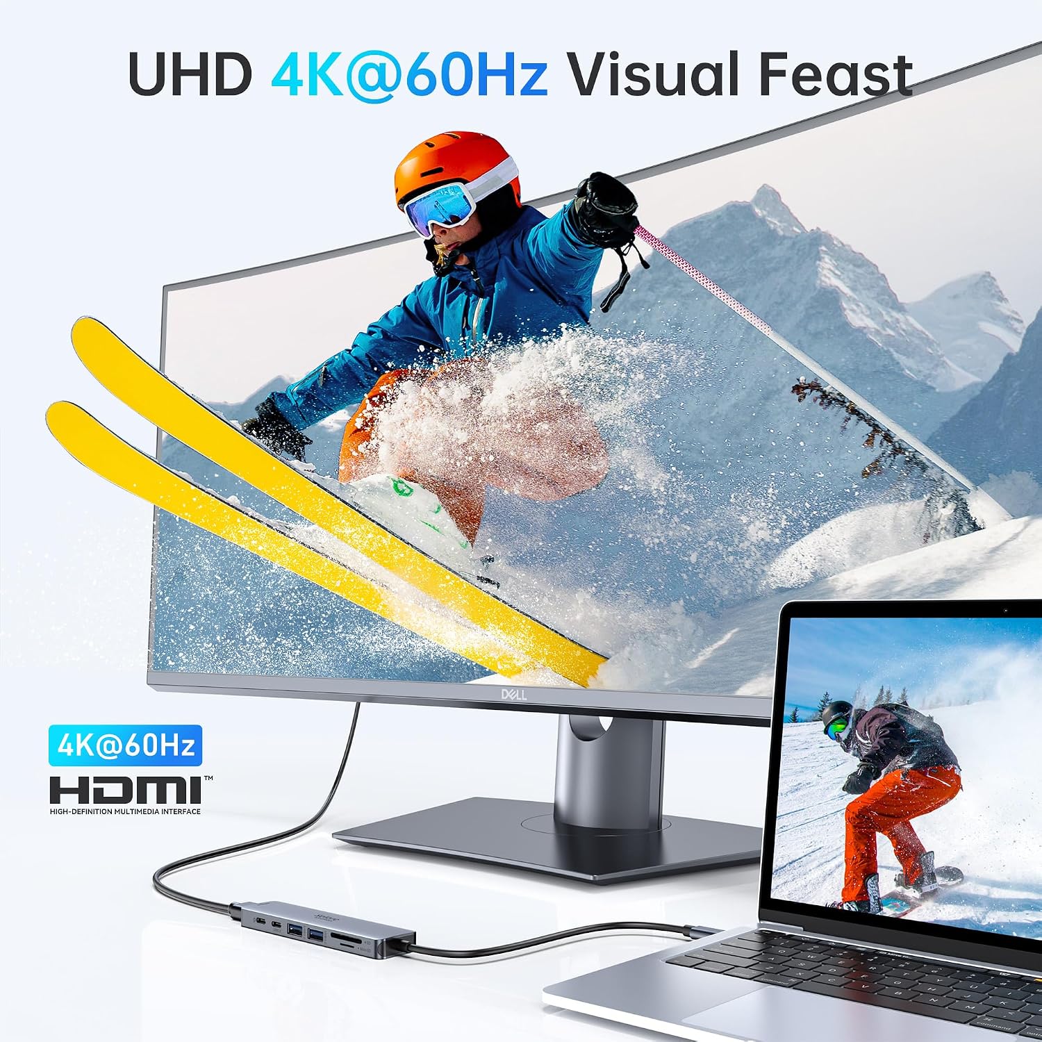 Detalle de USB-C Hub HDMI Adapter, 7-in-1