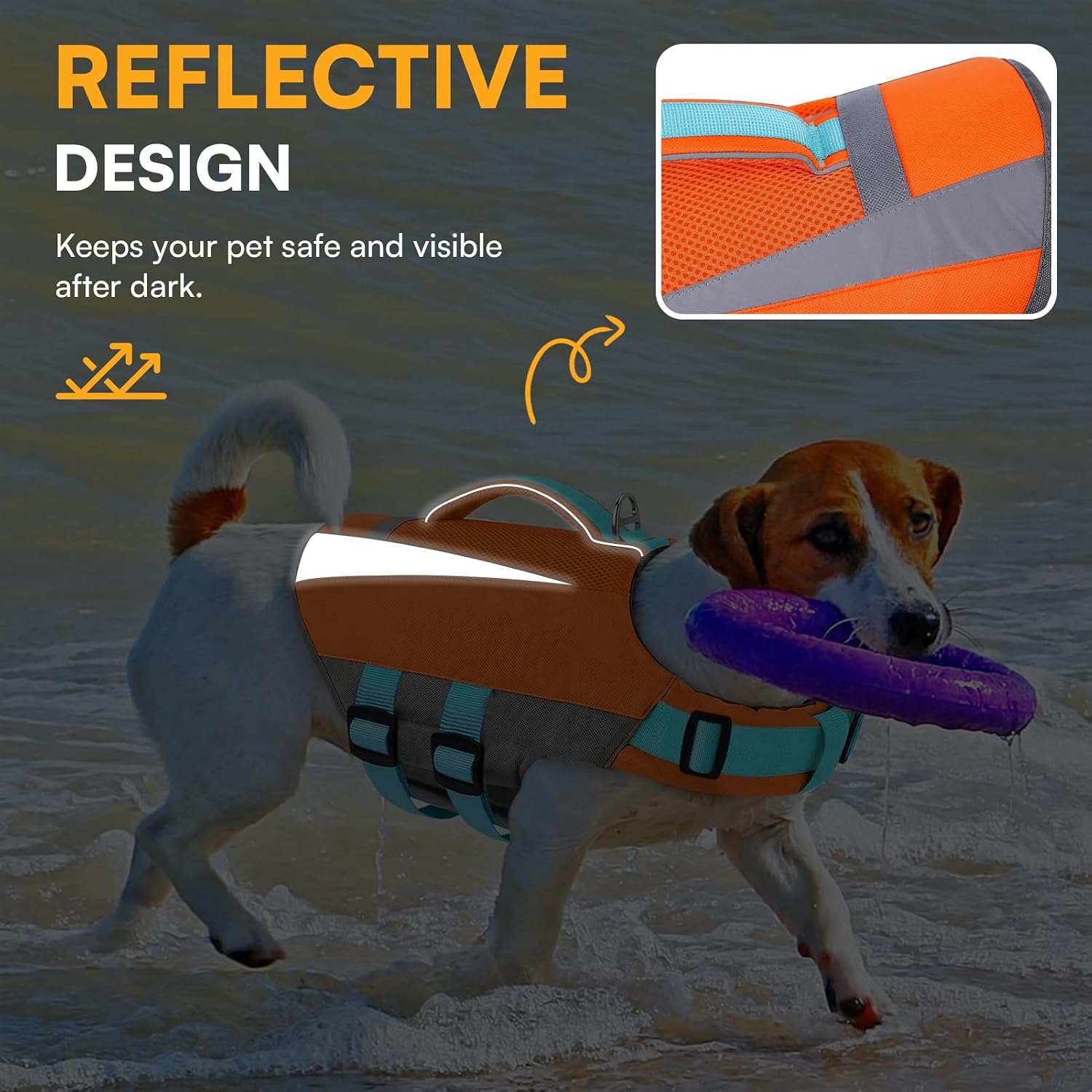 Detalle de Queenmore Dog Life Vest, Size S