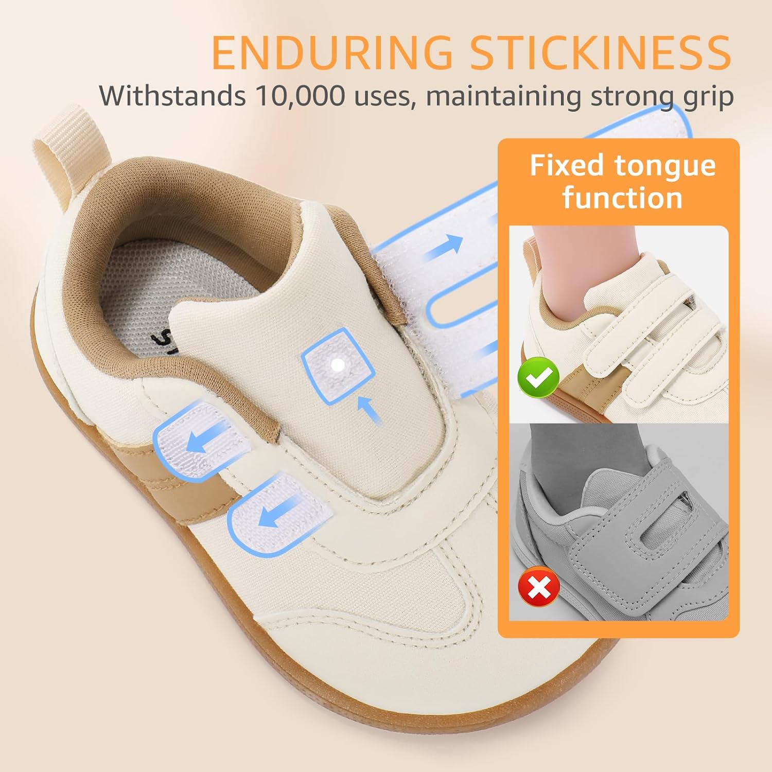 Thumbnail 6 de STQ Kids Wide Toe Box Zero Drop Barefoot Trainers (Toddler & First Walking Shoes)