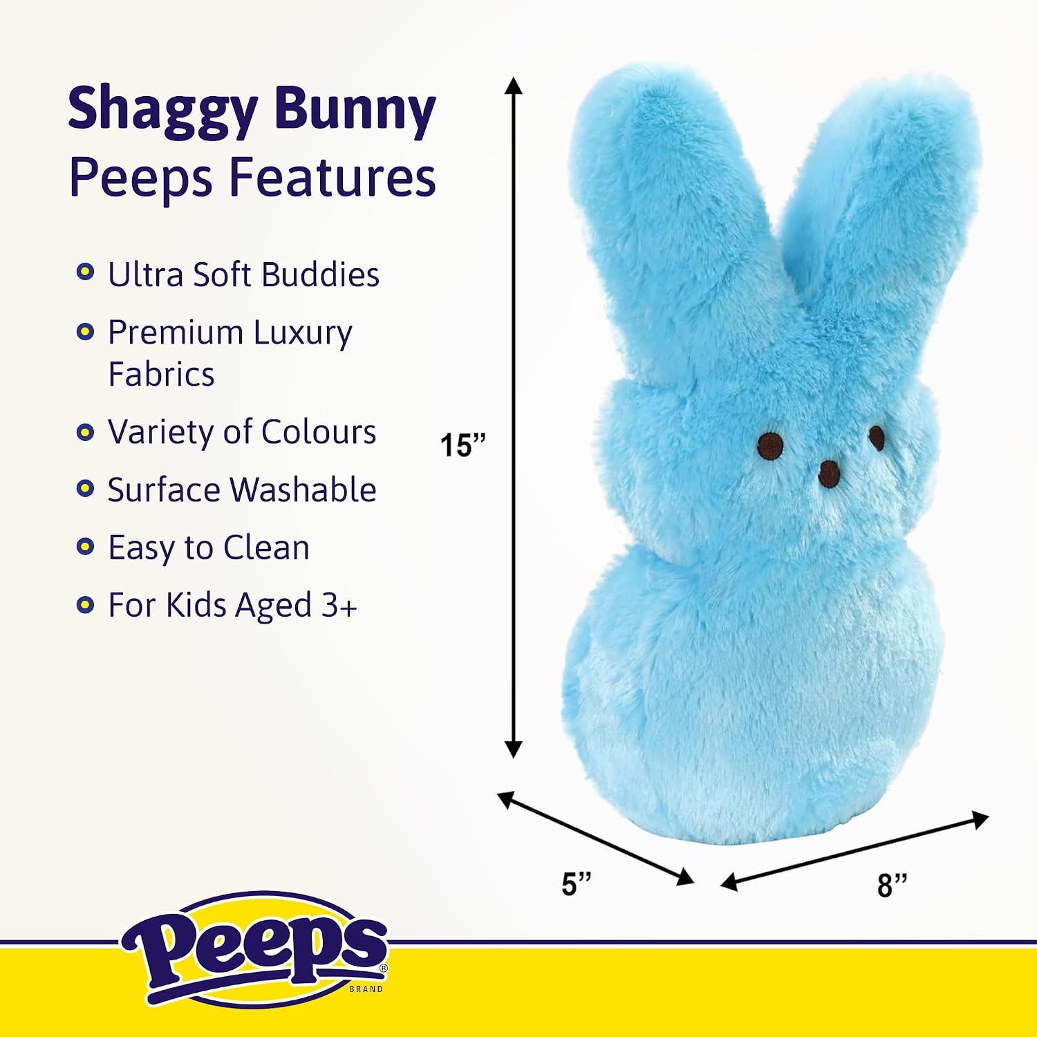 Detalle 1 de Animal Adventure Bunny Plush, 15-Inch