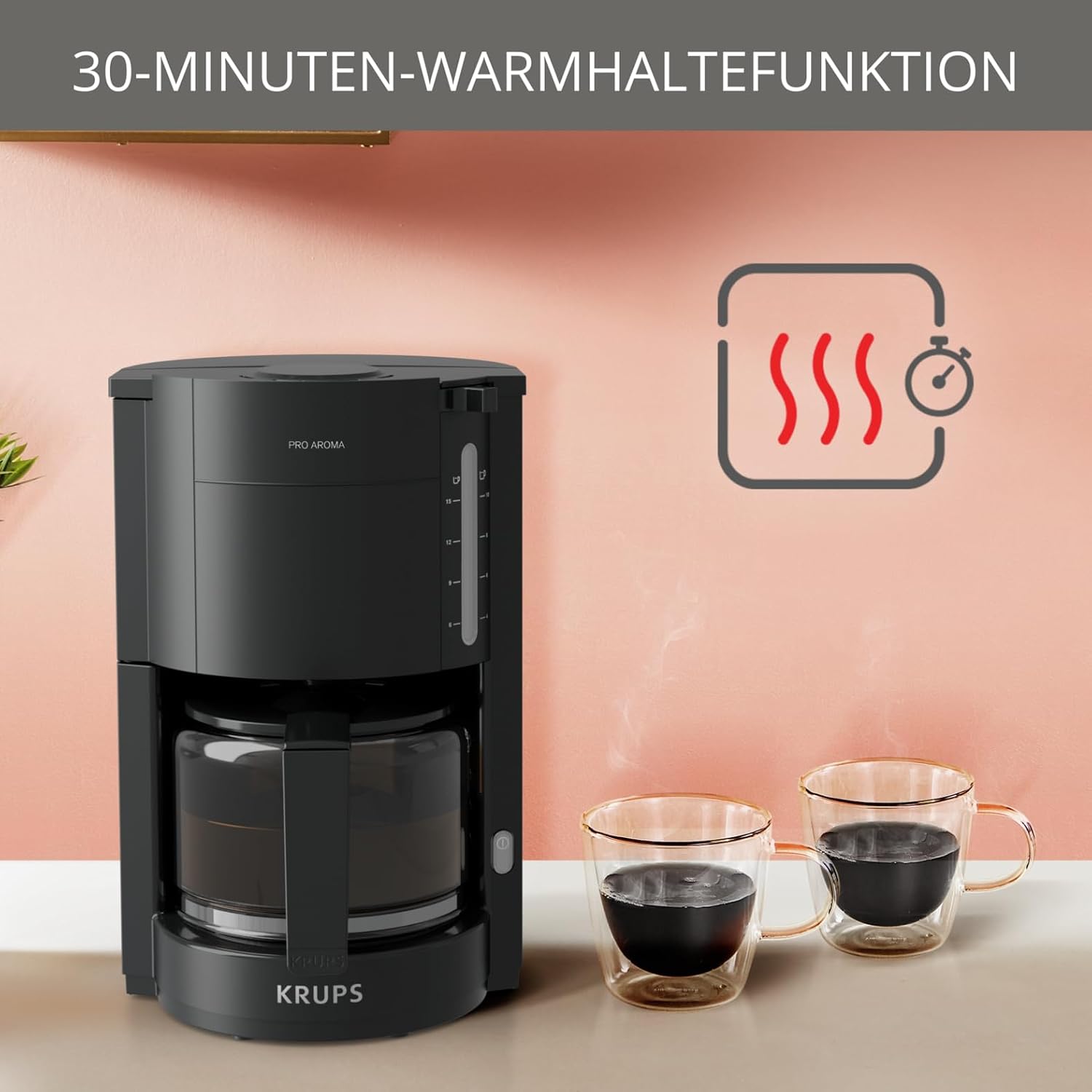 Thumbnail 5 de Krups F30908 ProAroma Filterkaffeemaschine