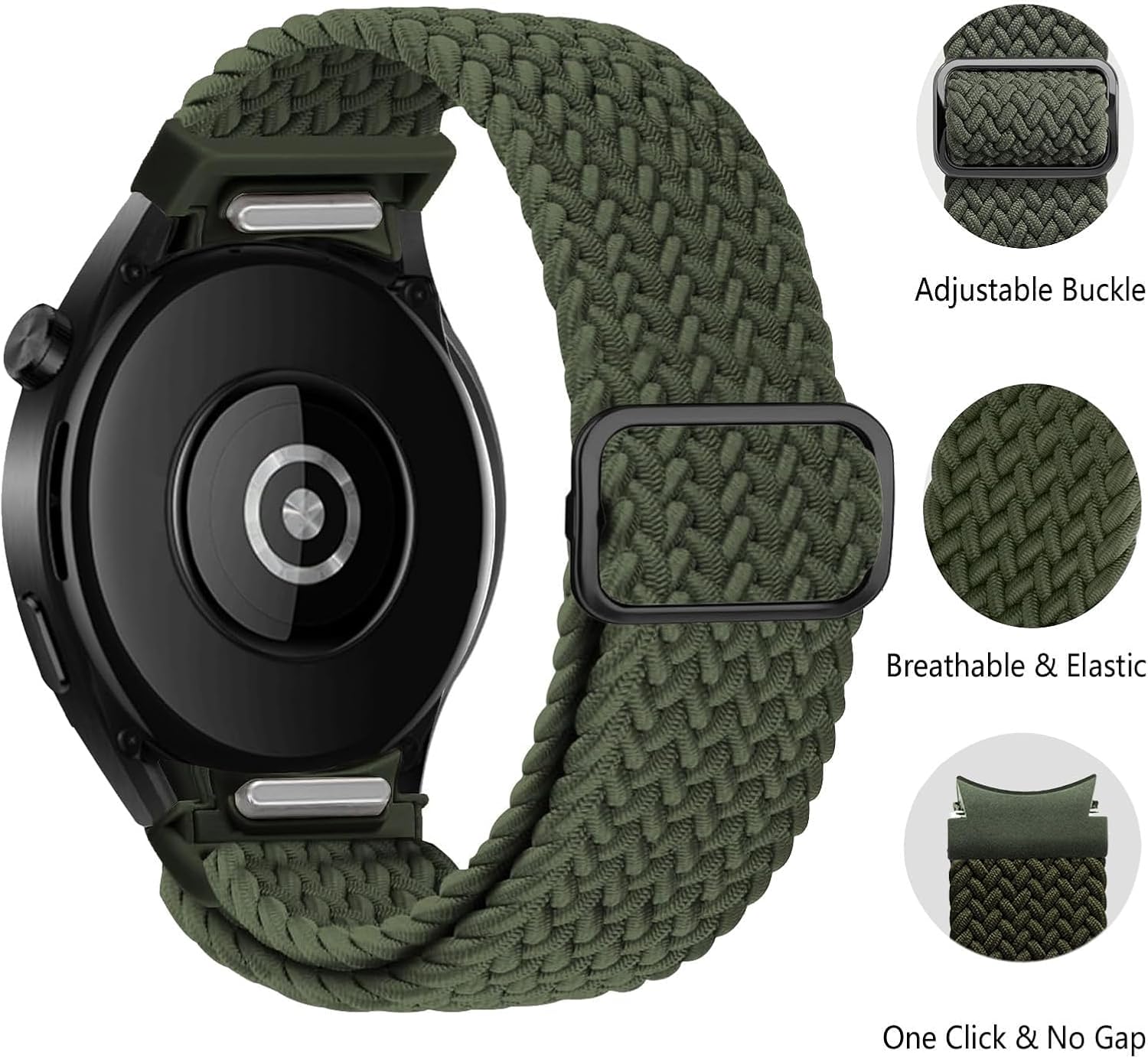Thumbnail 1 de Galaxy Watch Strap 40–46mm Nylon Sport Loop 4 Pack