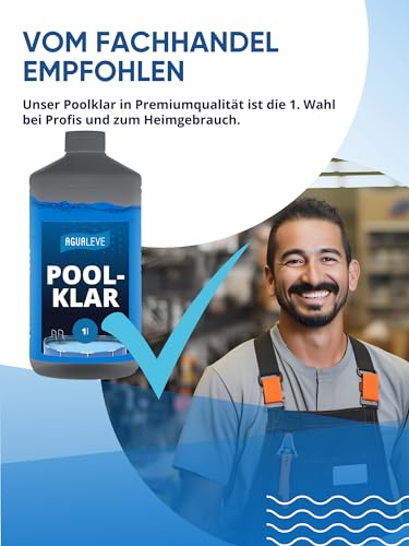 Thumbnail 7 de AGUALEVE Poolklar 1l – Kristallklar 2.0 Formel für perfektes Poolwasser (NEU)