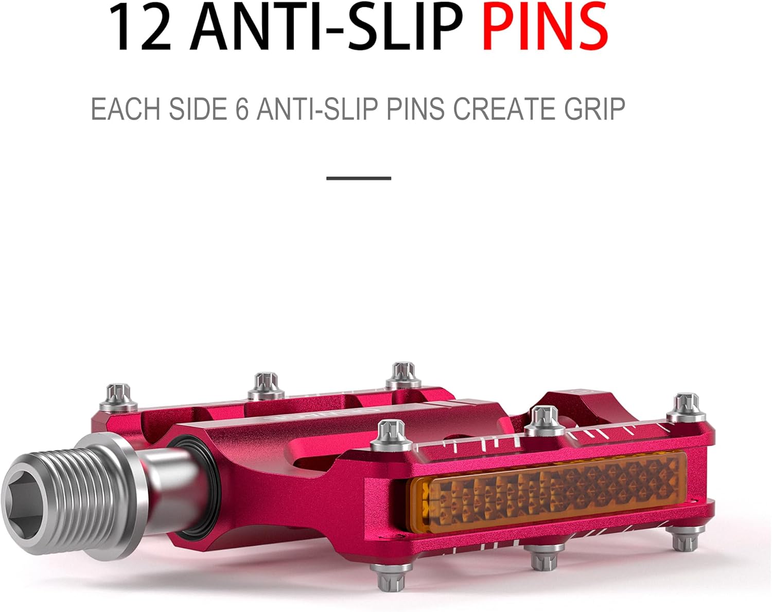 Thumbnail 5 de GEWAGE pedali pieghevoli 9/16 in alluminio CNC con antiscivolo