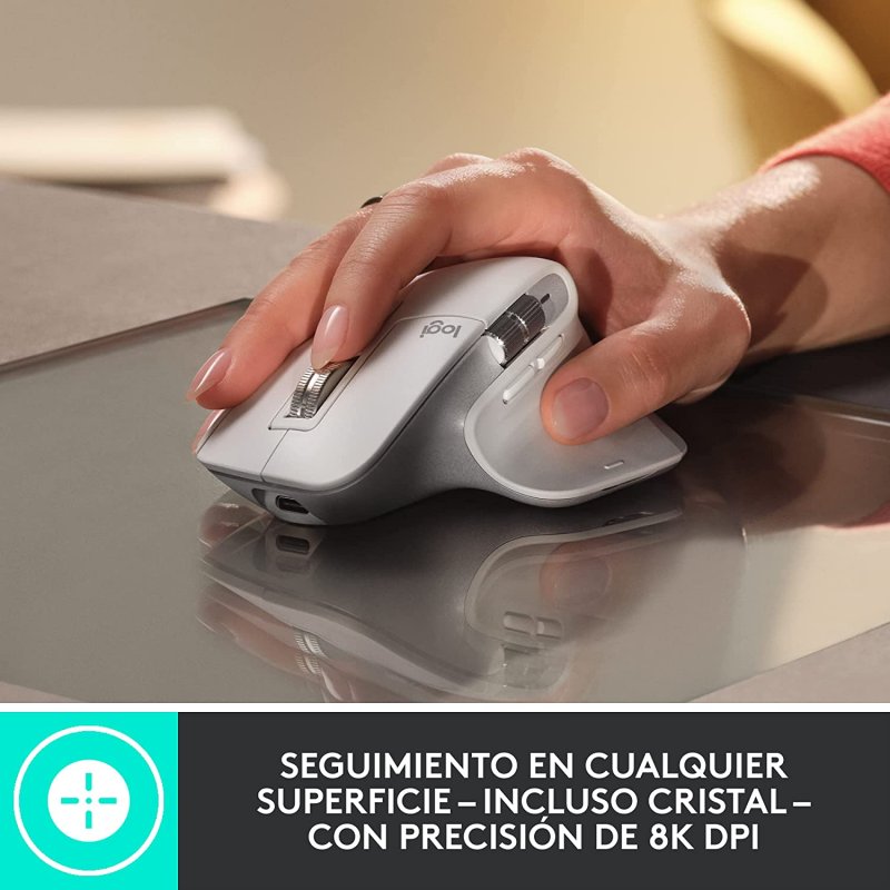 Thumbnail 3 de Logitech MX Master 3S Inalámbrico Ratón 8000 DPI Blanco 🖱